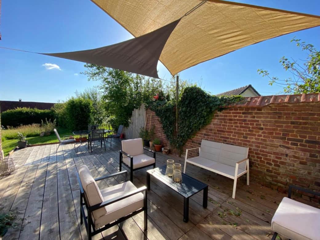 Terrasse plein sur sans vis à vis 