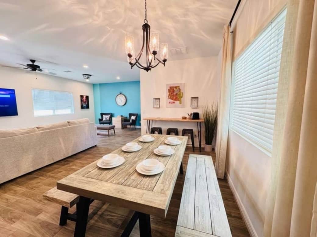 Watch TV while dining