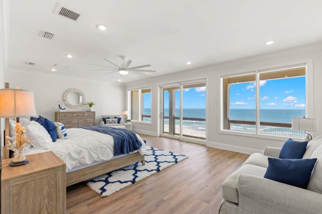 One of the three king beachfront master suites.