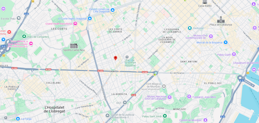 Mapa de la ubicación del alojamiento