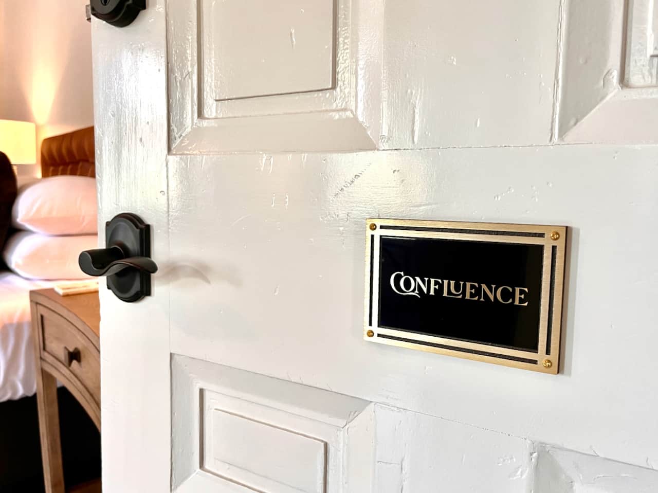 The willis james confluence door plate