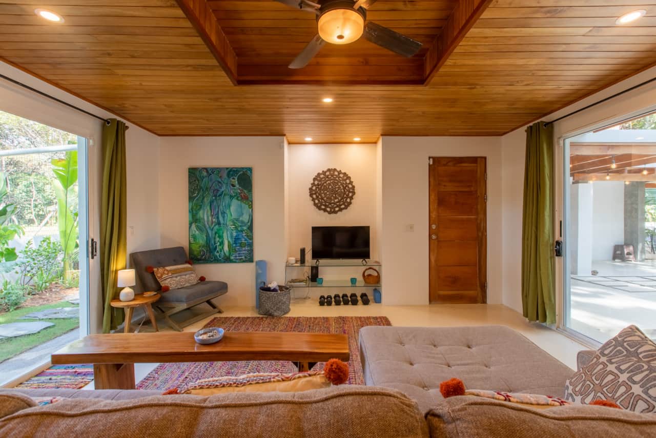 Open living and kitchen. 