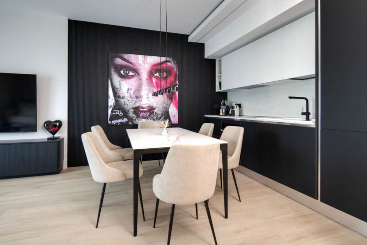 Evening dining at Olbia old town square with outdoor terraces