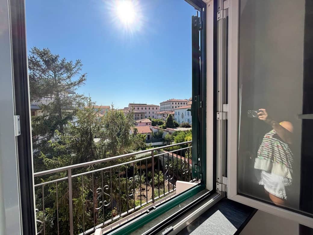 vista giardino dalla camera