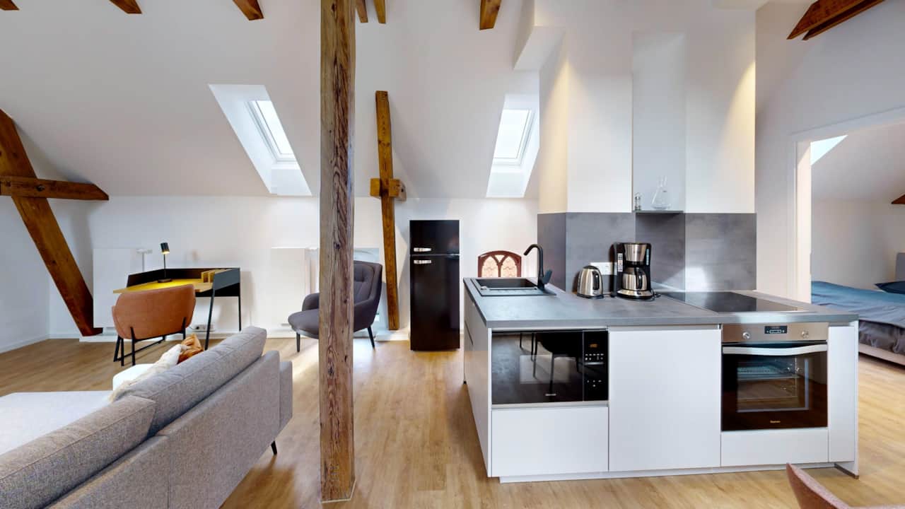 Moderne und hochwertige Ausstattung im N°8A Boardinghouse Lüneburg