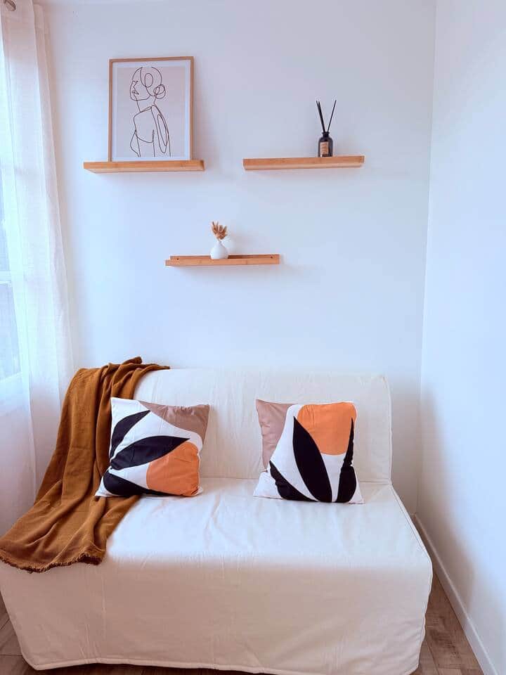 Canapé lit confortable en 140x190