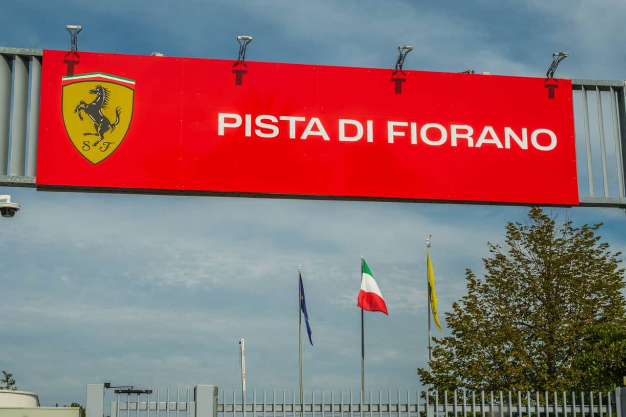 Ingresso della Pista di Fiorano, il circuito di prova Ferrari, a circa 100 metri dall'appartamento Circuit House Maranello.