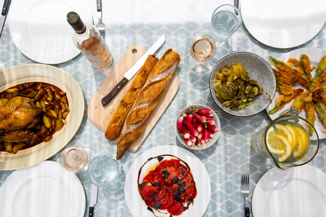 Lunch spread