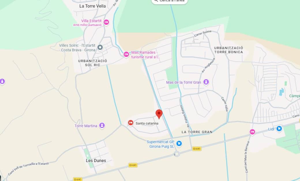Mapa de la ubicació de la propietat