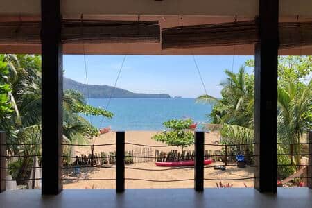 View from covered lanai