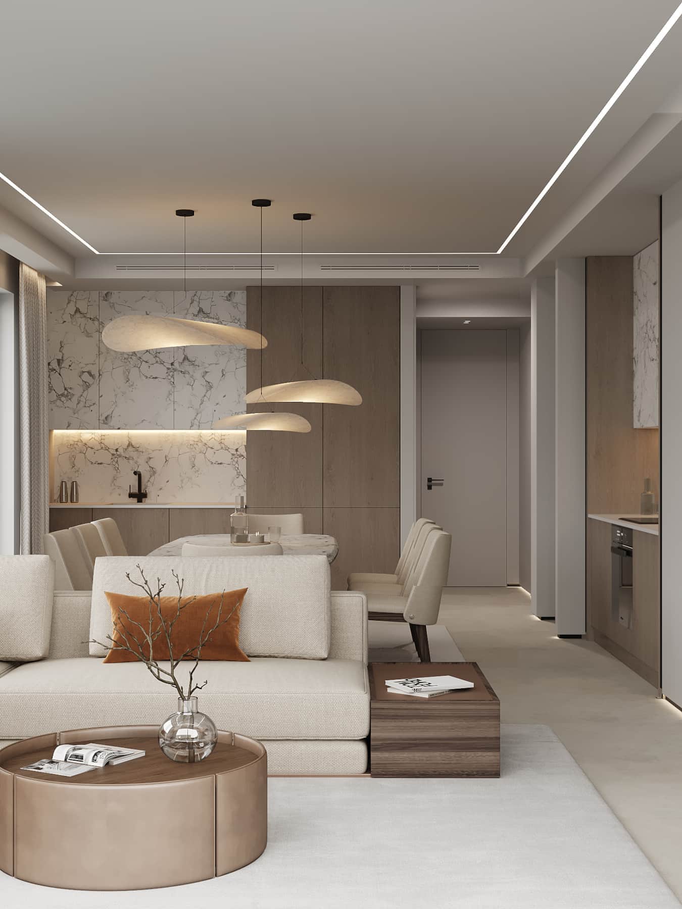 Spacious living room of AZULIS Aramis villa in Golfo Aranci, by RENTAL12