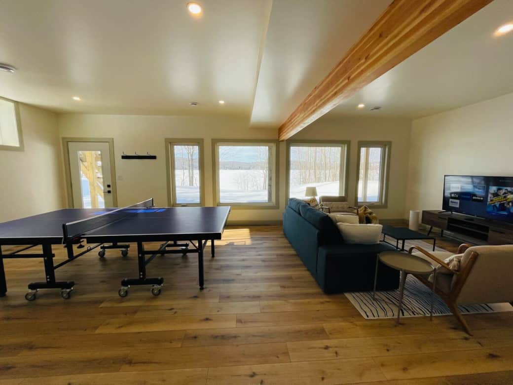 Walkout level living room