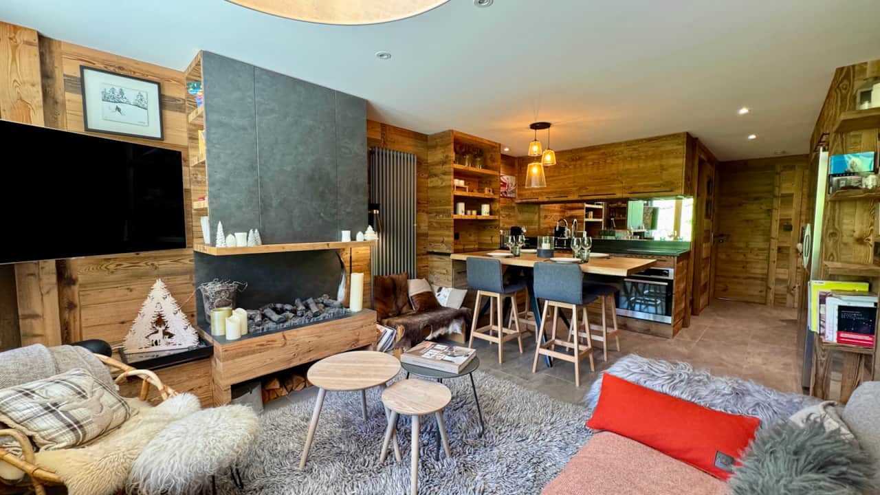 Living room - lounge area, dining area, kitchen