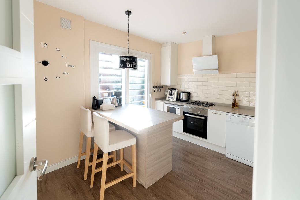 The kitchen is equipped with everything you need to enjoy cooking during your stay.