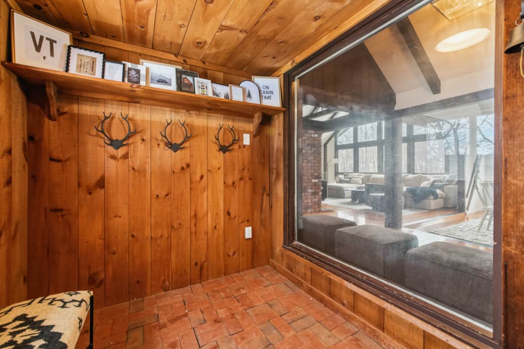 Practical mudroom for snowy days and outdoor adventures