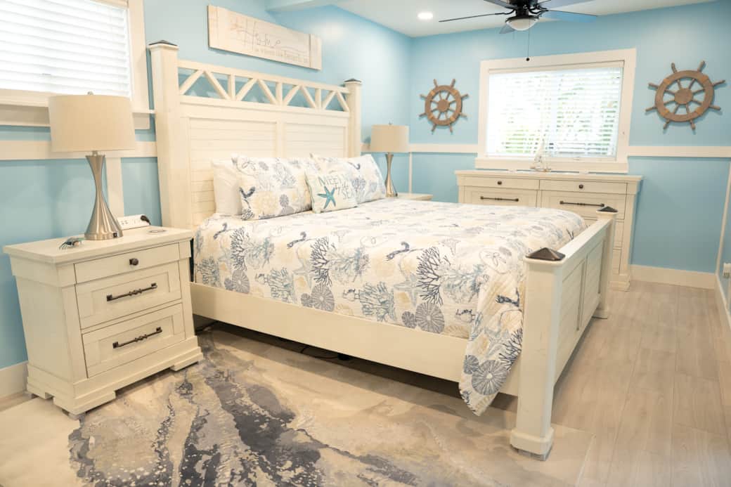 Master bedroom, king bed, with slider to lanai