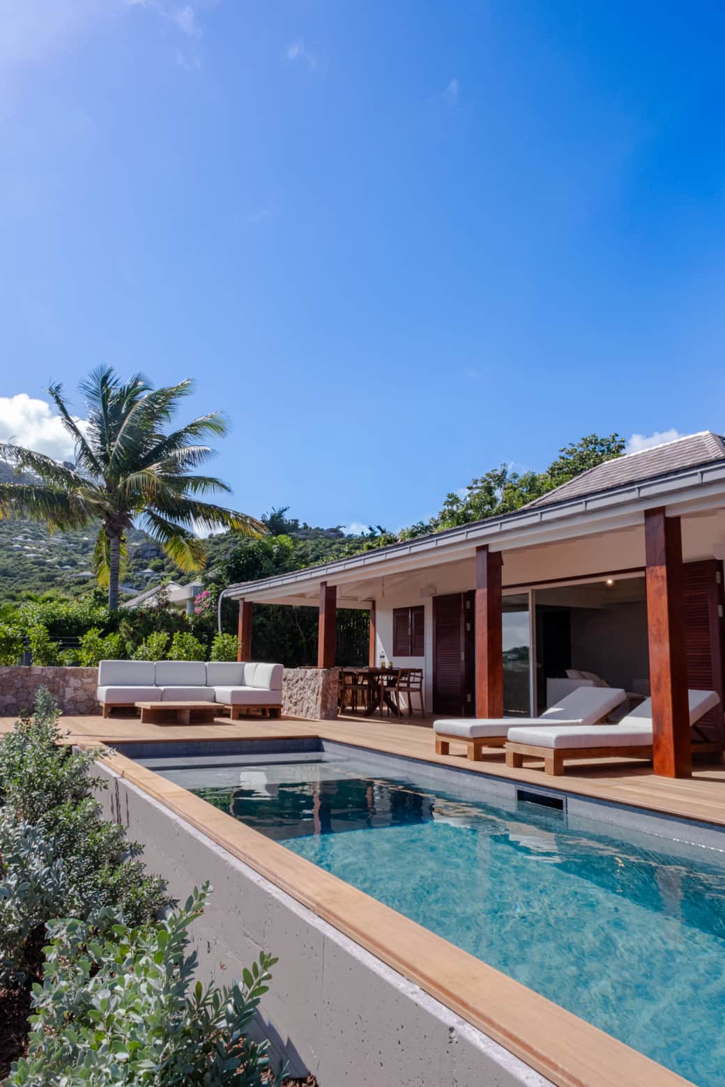 Terrasse plein est Villa Blanche