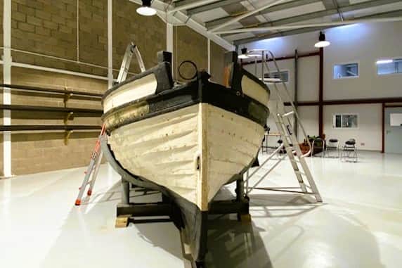The Peggy boat inside Castletown Nautical Museum Isle of Man (credit Manx National Heritage)