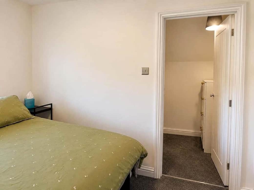 Bedroom 2 with Double Bed and Walk in Wardrobe