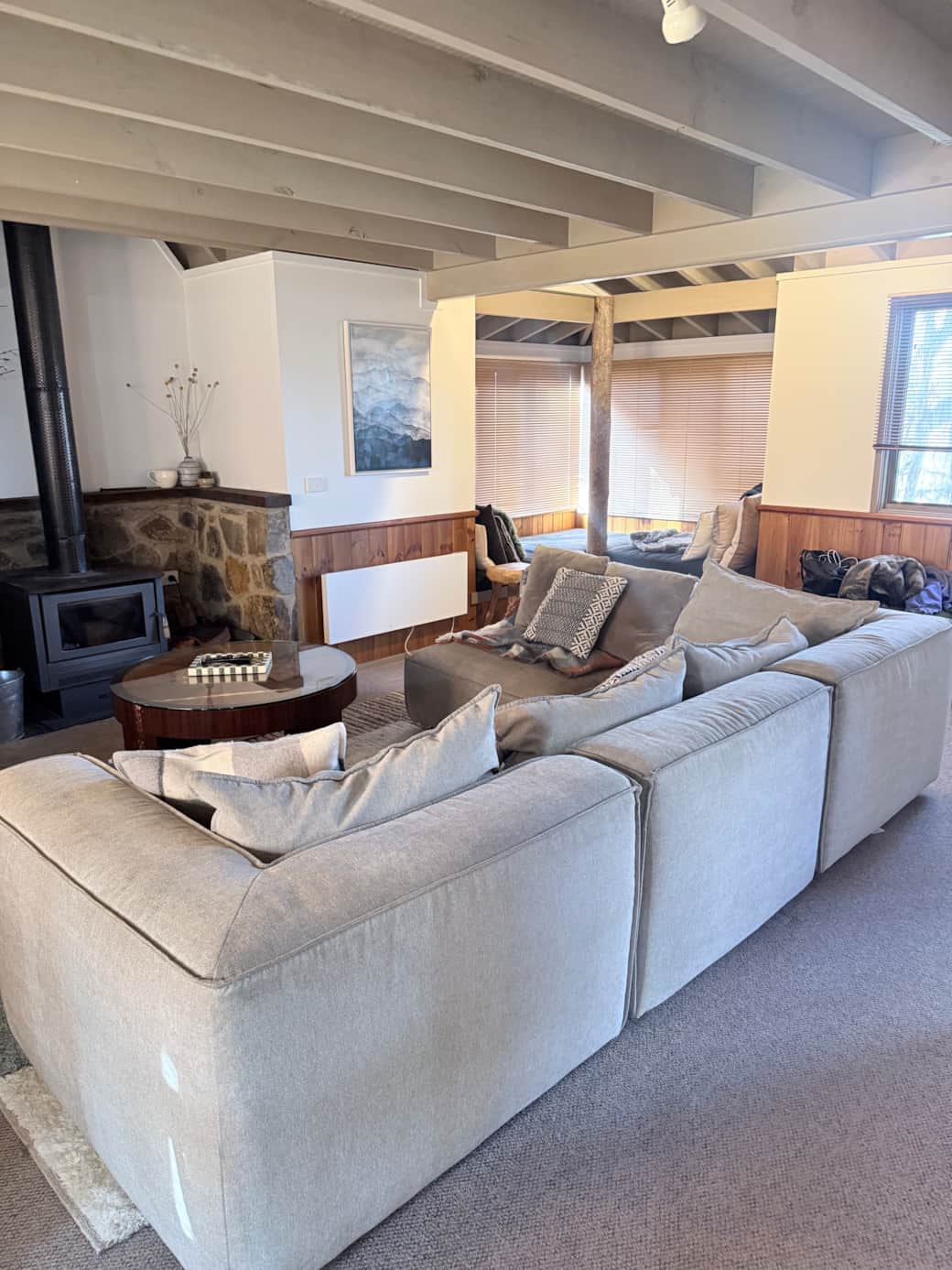 Living room + fire place