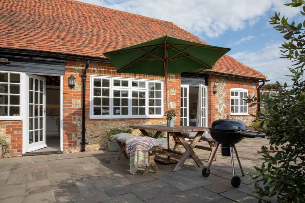 Private Patio and BBQ area