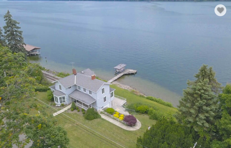 Drone photo of the home