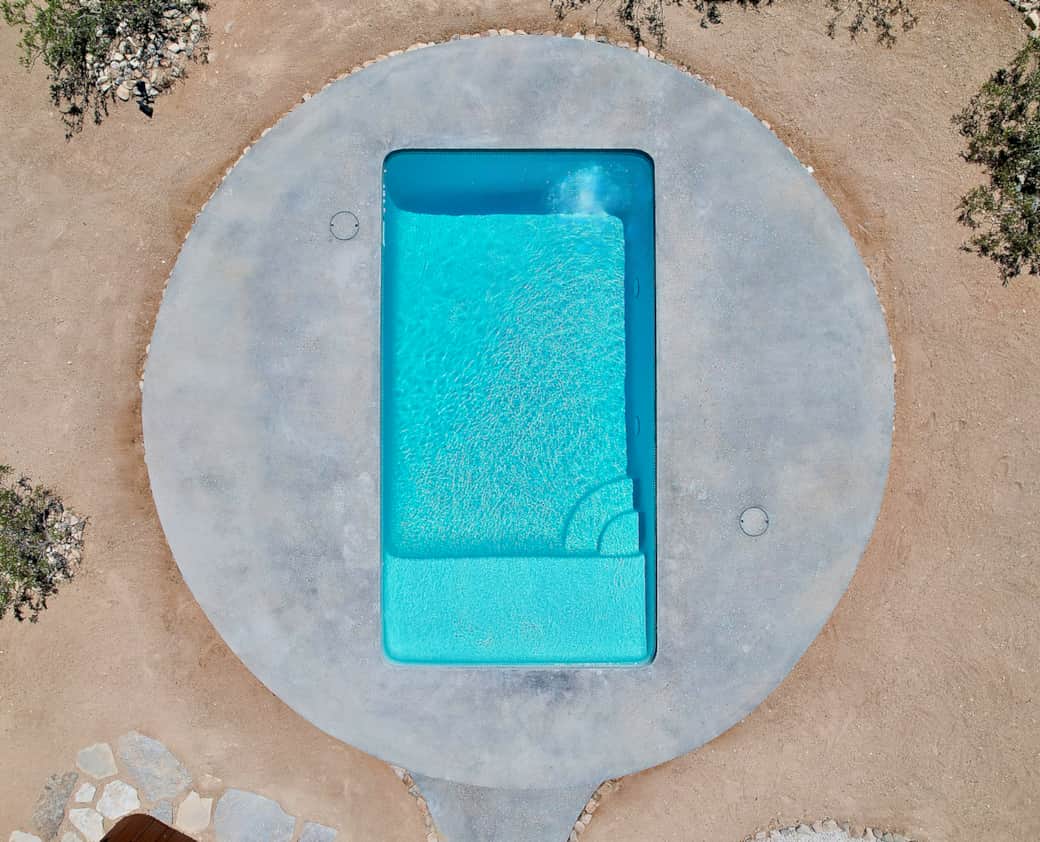 Our cocktail pool is 12x16ft 