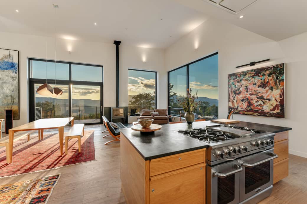 Sky zen kitchen stove view