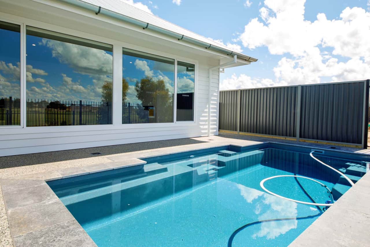 Private heated swimming pool