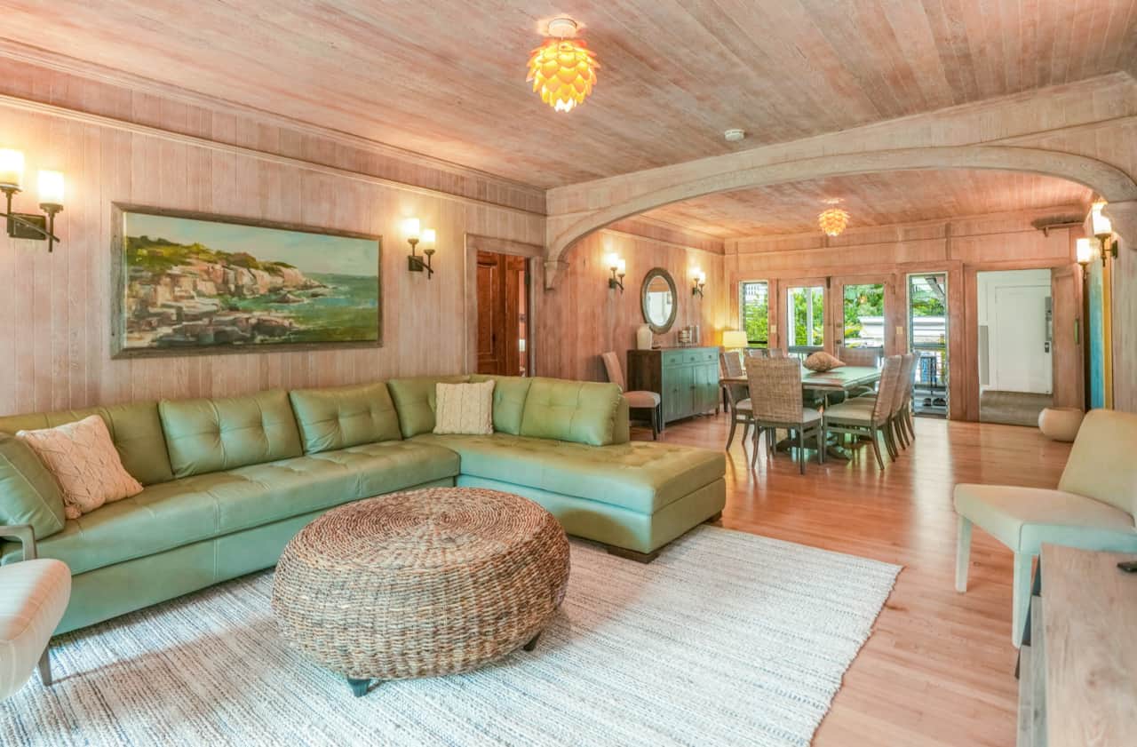 Main house living and dining area