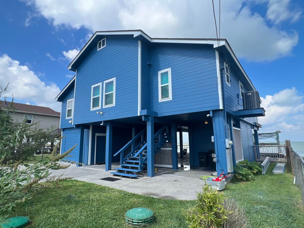 Street view of bay house