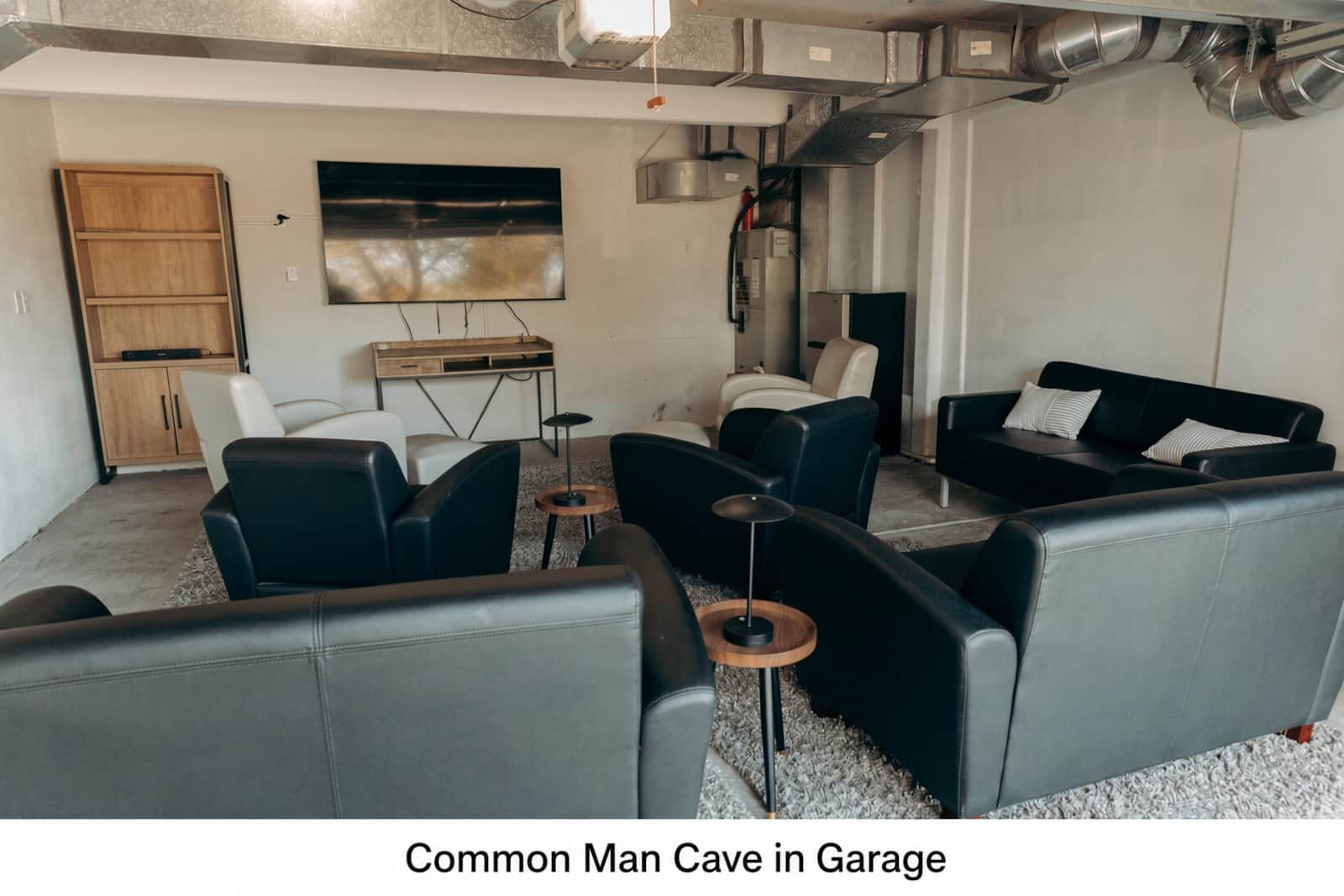 Common Man Cave in Garage