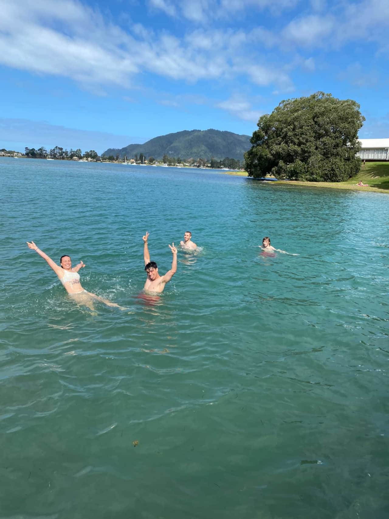 Swimming at the estuary