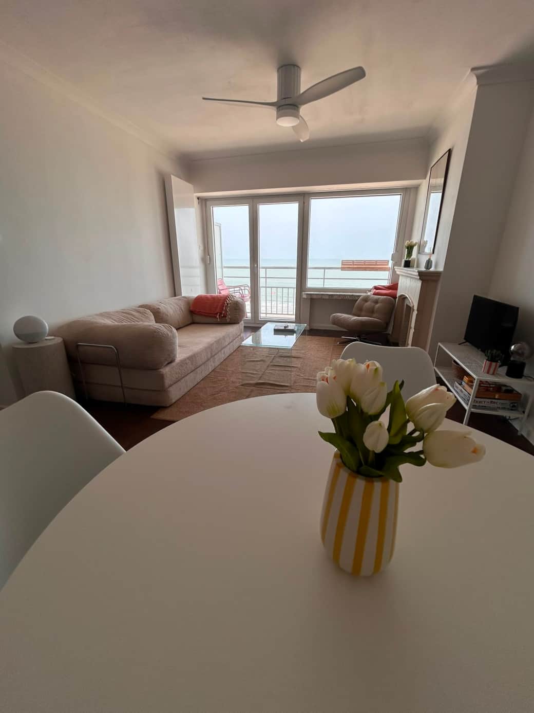 Living room with sea view