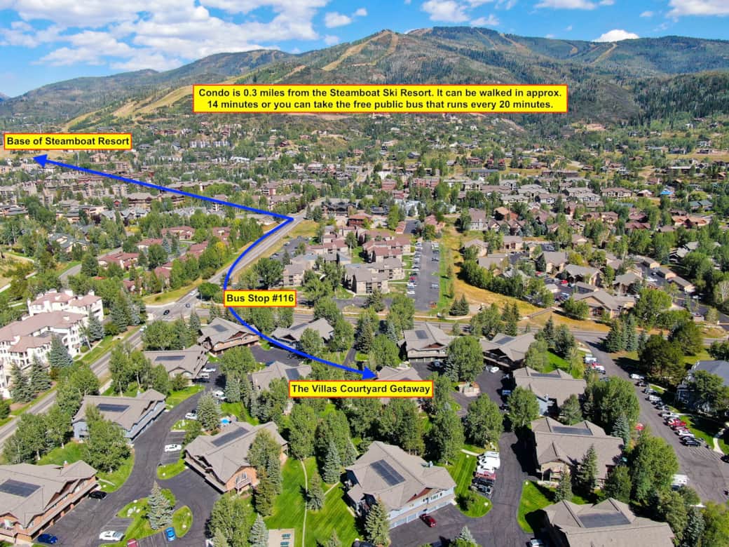 Condo is 0.3 Miles from Steamboat Ski Resort