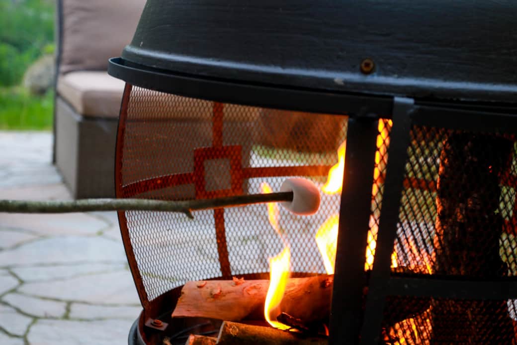 Roasting marshmallows is perfect treat anytime of the year