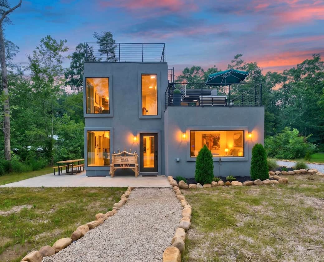 The Prominence | The Overlook Collection | Double Rooftop Lounge & Luxury Concrete Tiny Home The Prominence | The Overlook Collection | Double Rooftop Lounge & Luxury Concrete Tiny Home