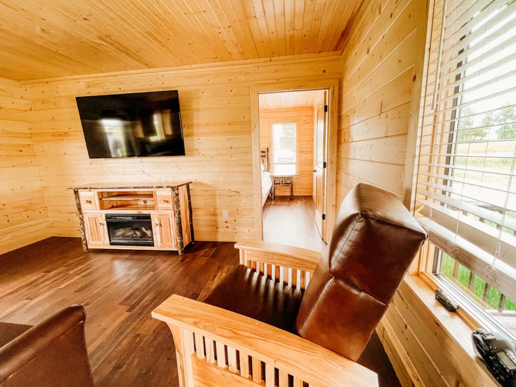 Caribou Cabin living area