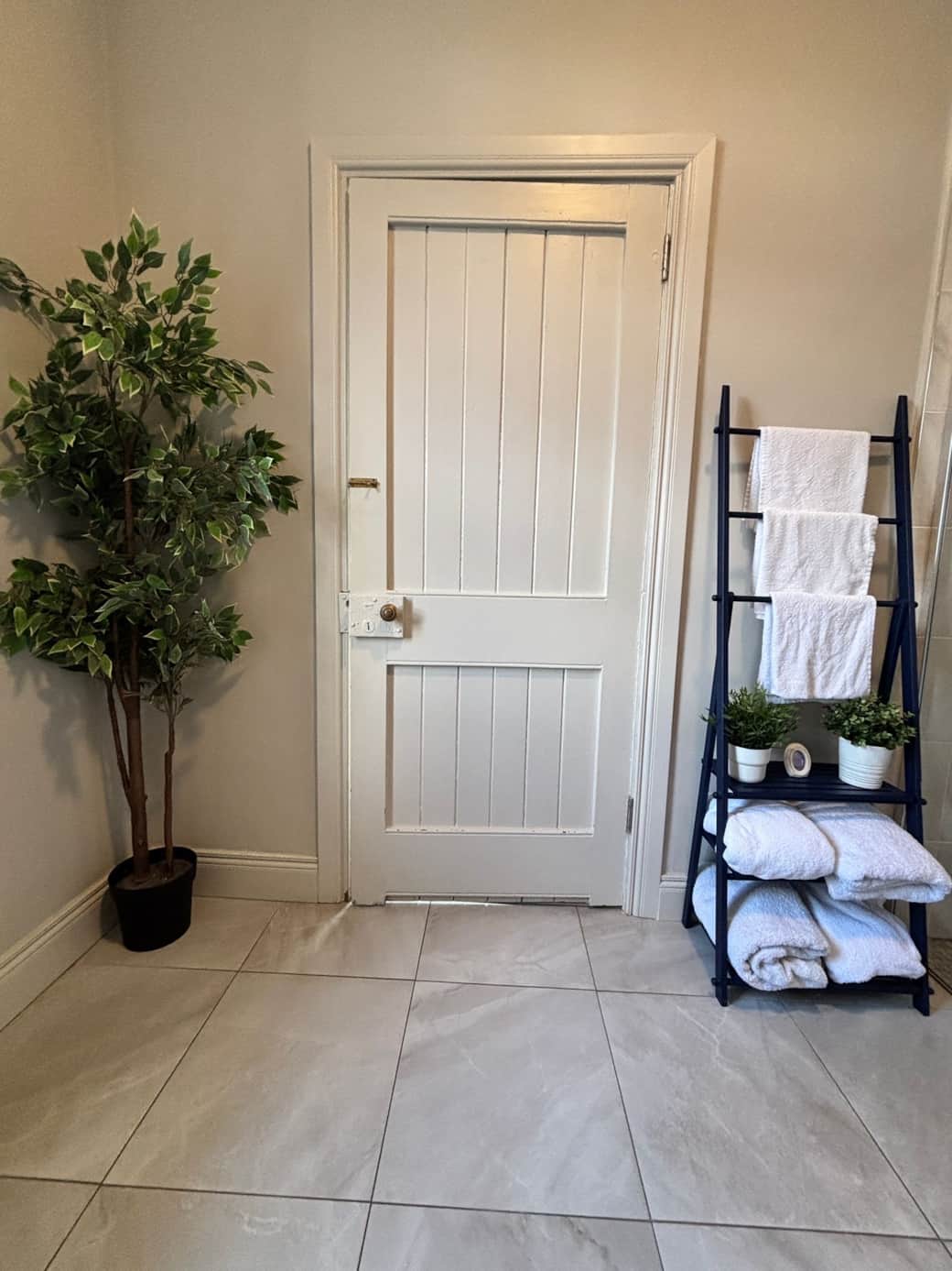 Original period feature of the dispensary door in the bathroom Original period feature of the dispensary door in the bathroom