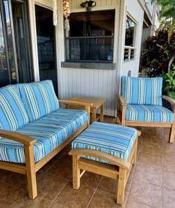 Beautiful new teak furniture