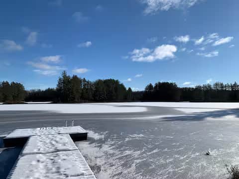Lac en hiver
