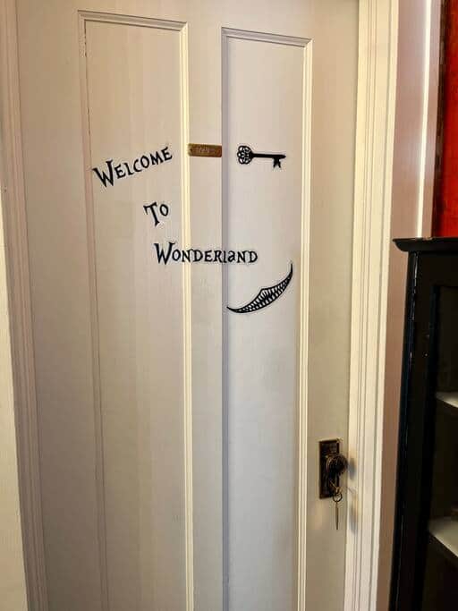 Use your skeleton room key and enter Wonderland Use your skeleton room key and enter Wonderland