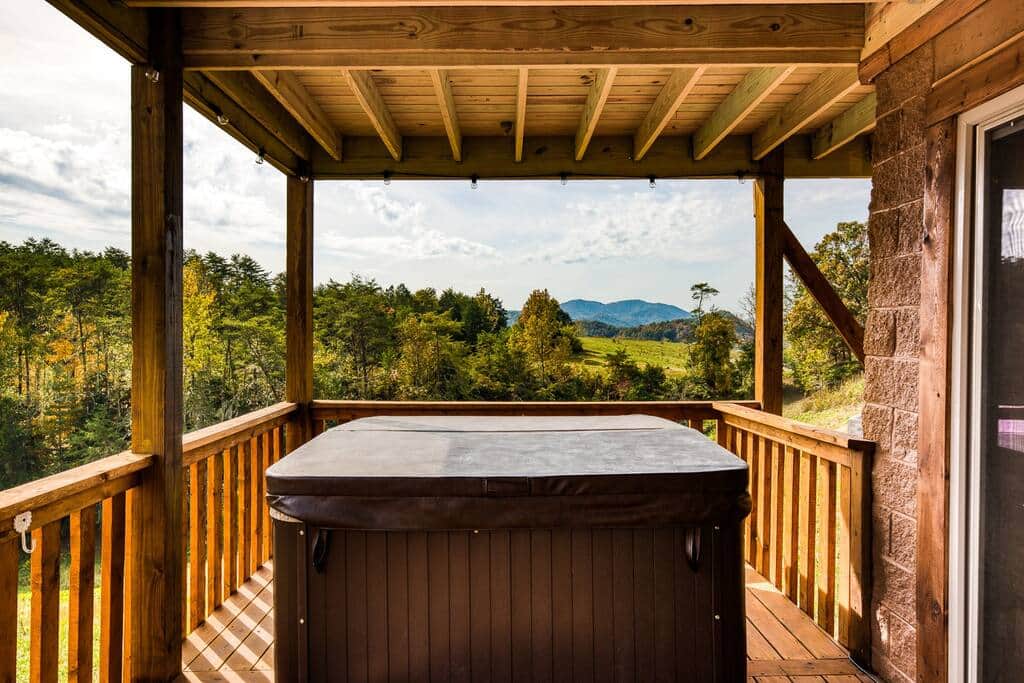 House 1 hot tub- gorgeous views
