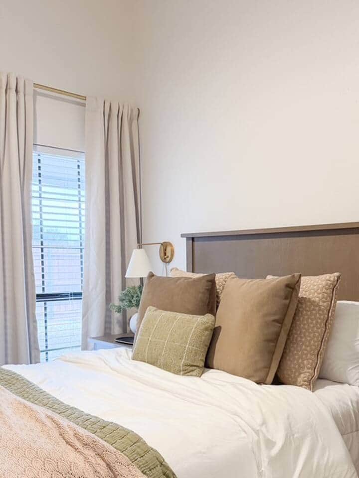 Comfortable bedding to enjoy a great night's rest.