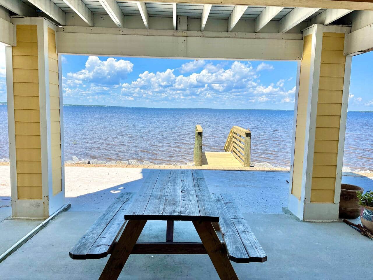 Picnic table, Key to Paradise, Innerarity Townhomes, Perdido Key FL
