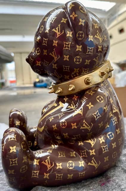 Naor — Louis Vuitton bear resin sculpture, AZULIS apartment