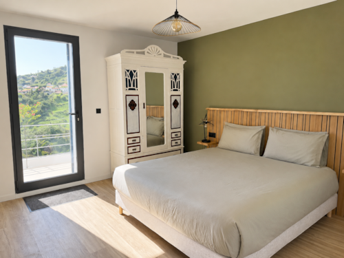 Bedroom at Calheta Suites