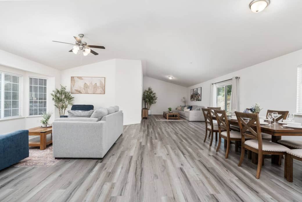 Connect with family and friends in our large living space area. Whip out the provided board games or bring out the karaoke set and sing your hearts out! Connect with family and friends in our large living space area. Whip out the provided board games or bring out the karaoke set and sing your hearts out!