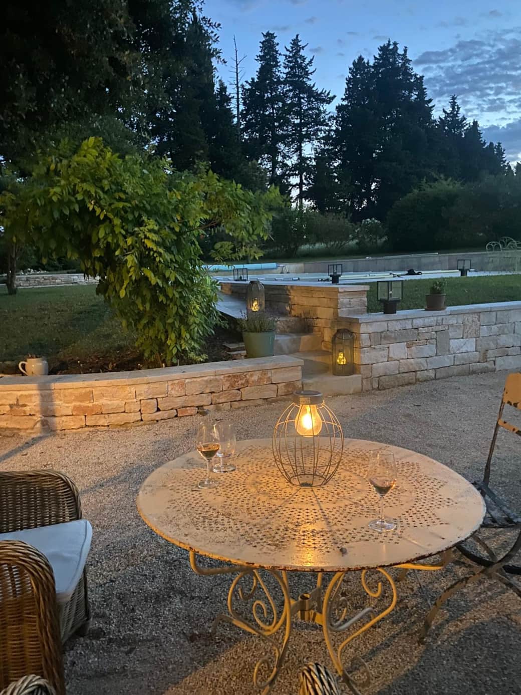 Evening wine