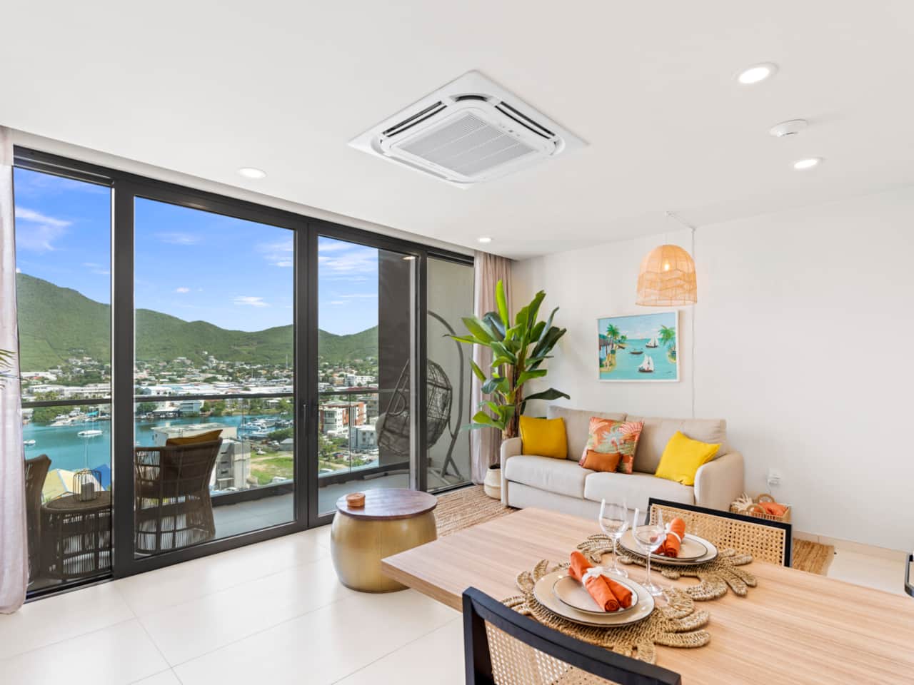 Living area with view